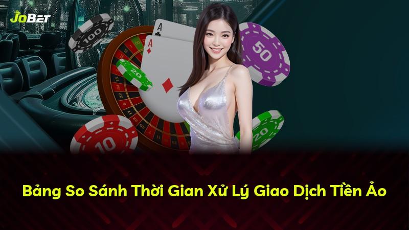 Bảng So Sánh Thời Gian Xử Lý Giao Dịch Tiền Ảo
